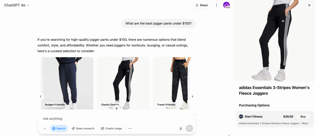 SearchGPT Shopping Feed